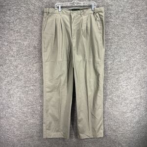 Blair Dress Pants Men 40 Gray High Rise Pleated Cotton Straight Adjust-A-Band